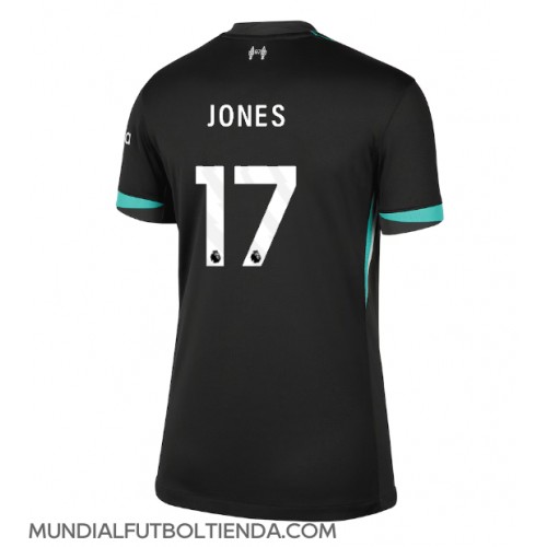 Camiseta Liverpool Curtis Jones #17 Segunda Equipación Replica 2024-25 para mujer mangas cortas